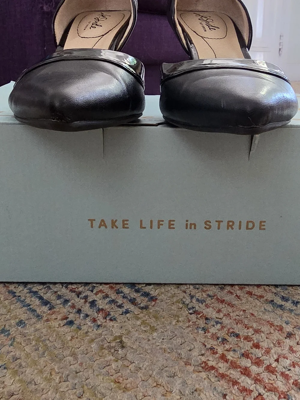 Life Stride Black Pointed D'Orsay Heels